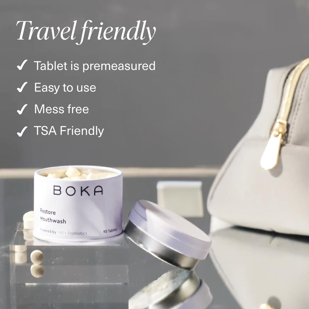Fresh mint breath concept with tablets