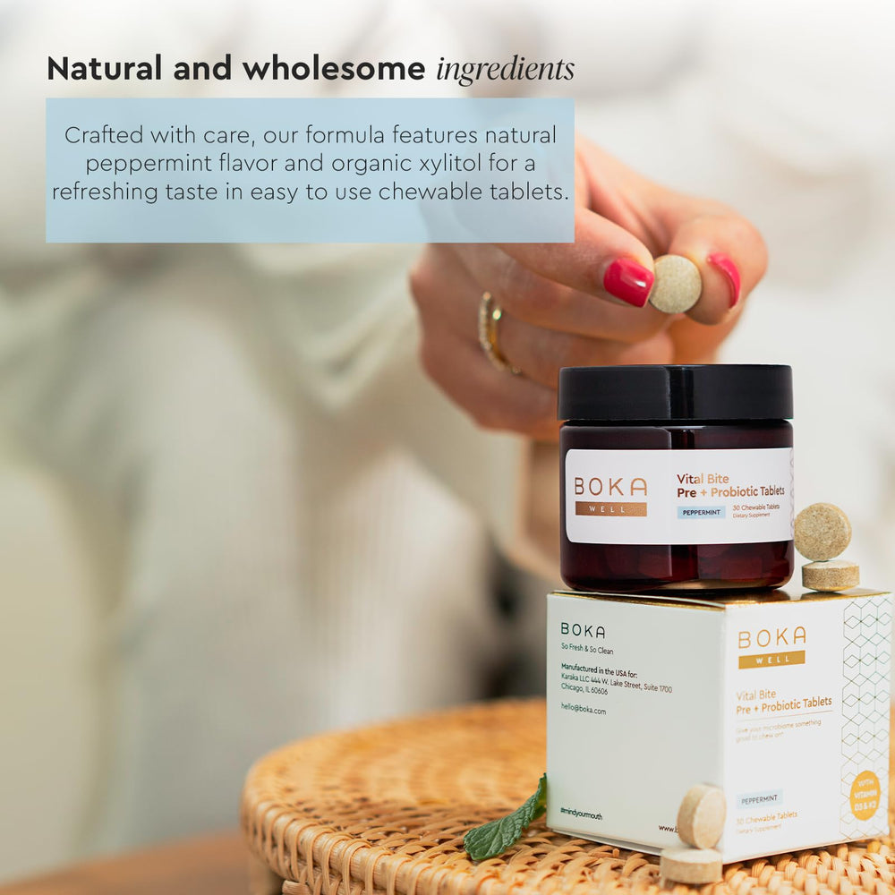 Chewable tablets supporting teeth and gums health