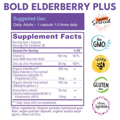Haschberg elderberries reference on Bold Botanica Elderberry Plus packaging
