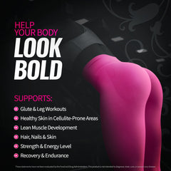 Bold Buns Creatine Women back label with nutrition facts