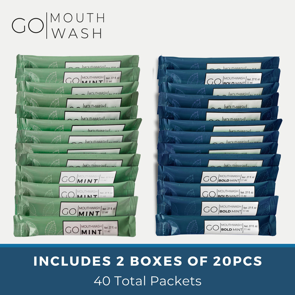 Spill-proof travel-size mouthwash packets for easy packing