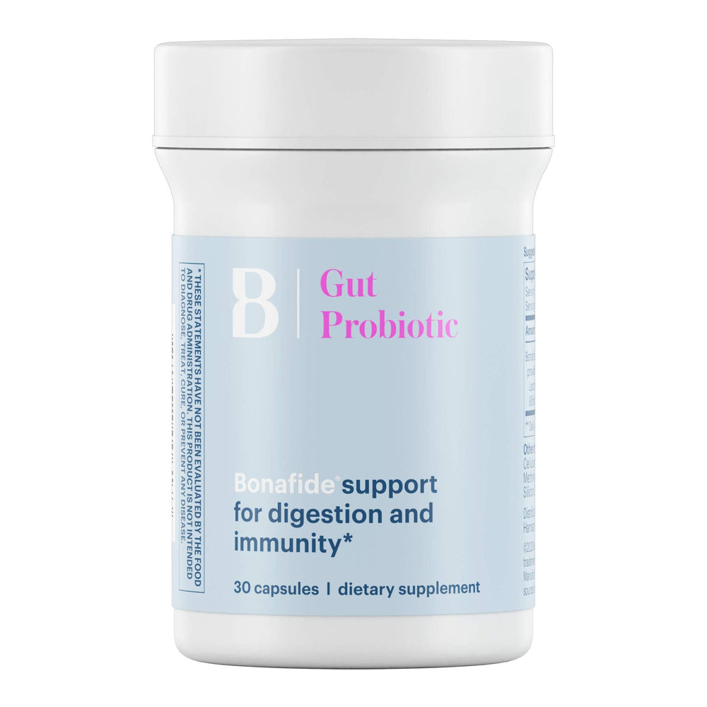 Bottle of Bonafide Essentials Gut Probiotic