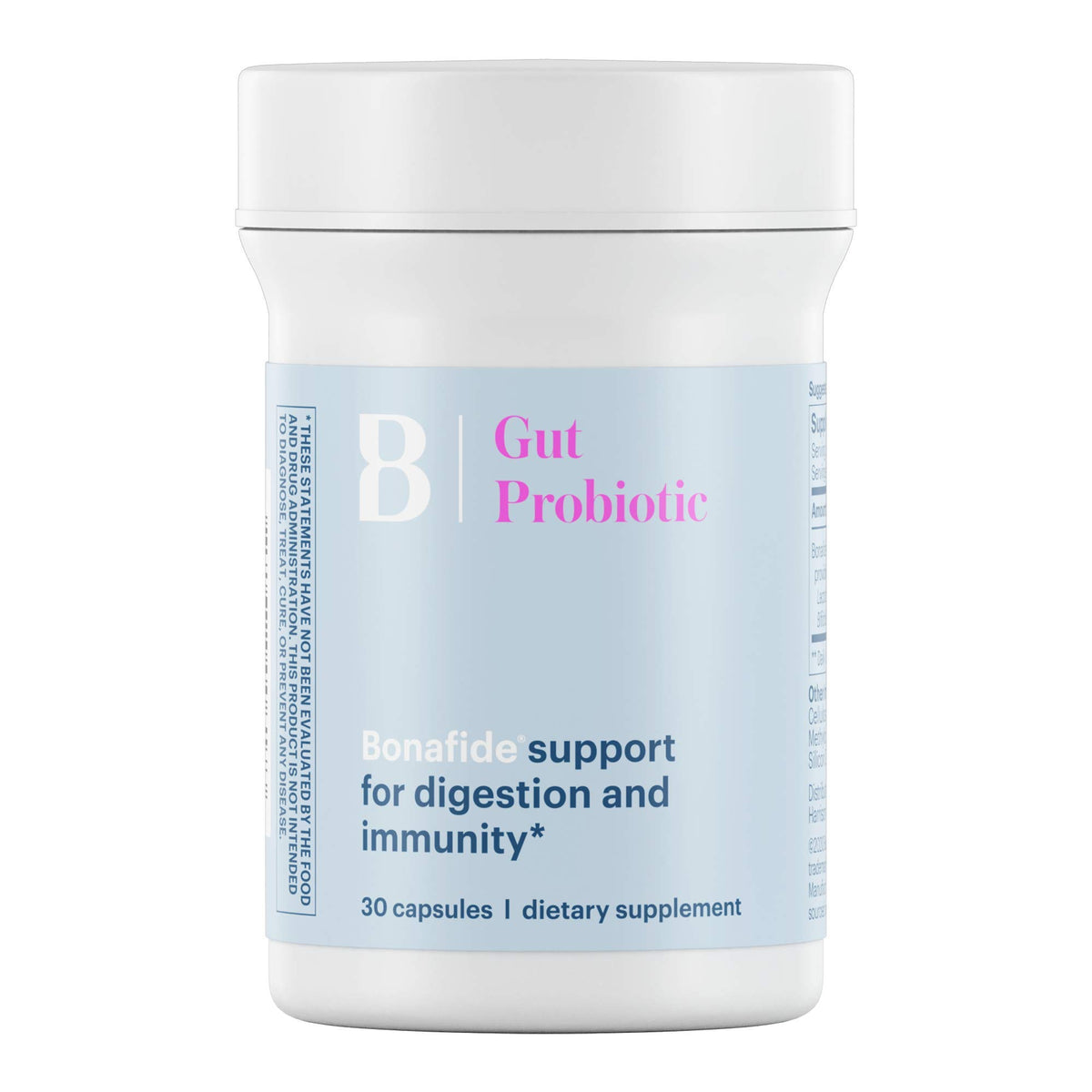 Bottle of Bonafide Essentials Gut Probiotic