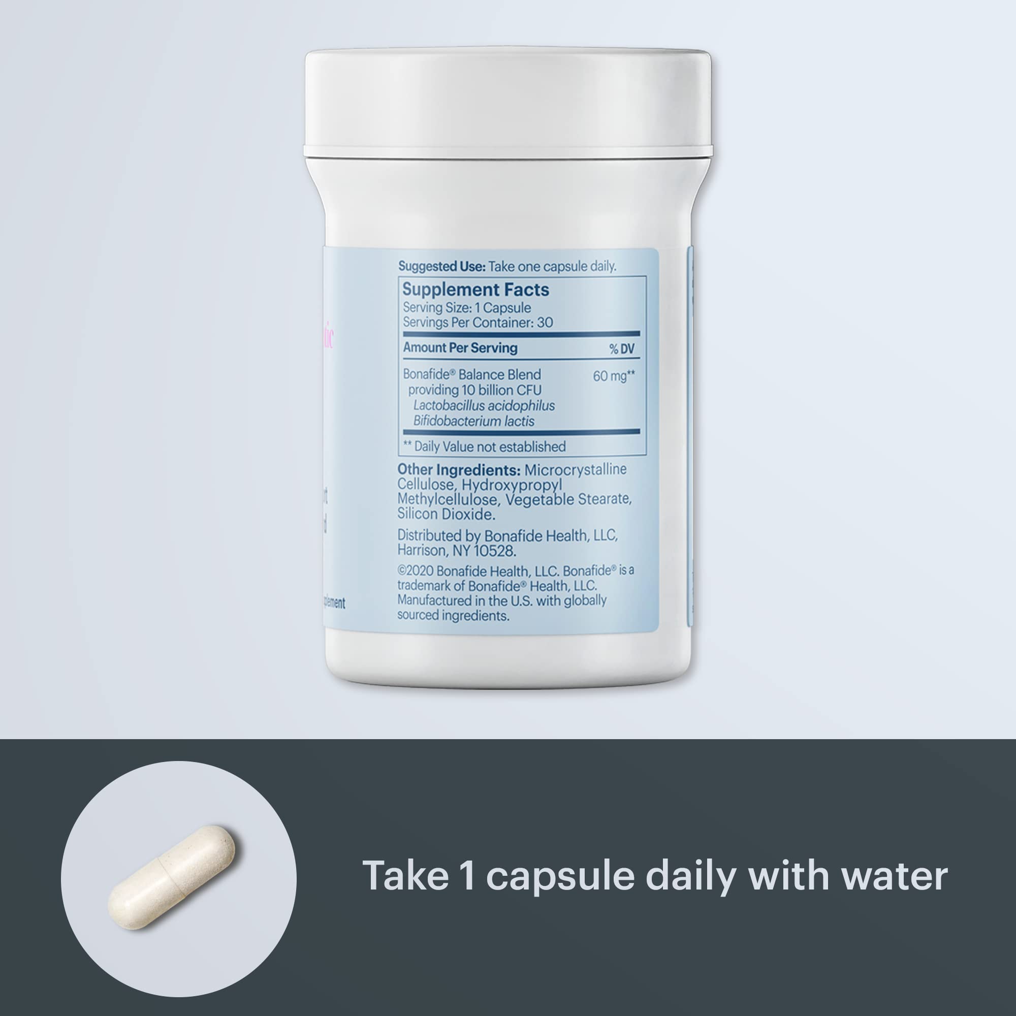 Non-GMO vegetarian probiotic label