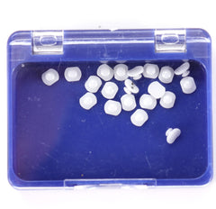 Bondable lingual button attachments for orthodontics in a 50-piece box