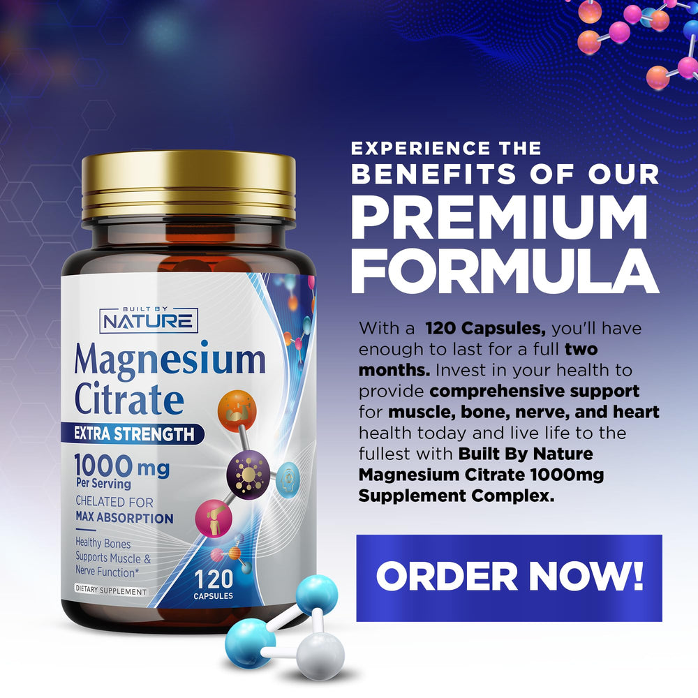 Illustration of bone health benefits from magnesium citrate