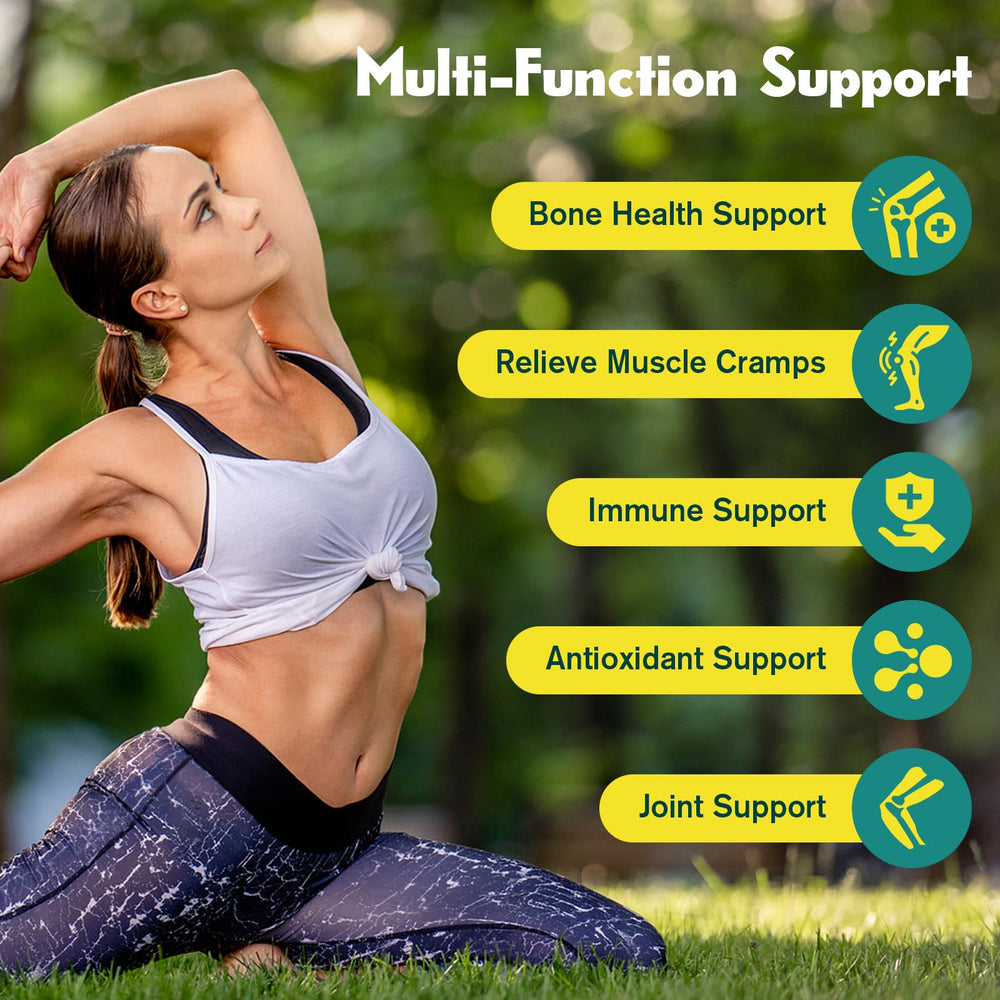 Calcium citrate gummies bottle highlighting bone health and absorption