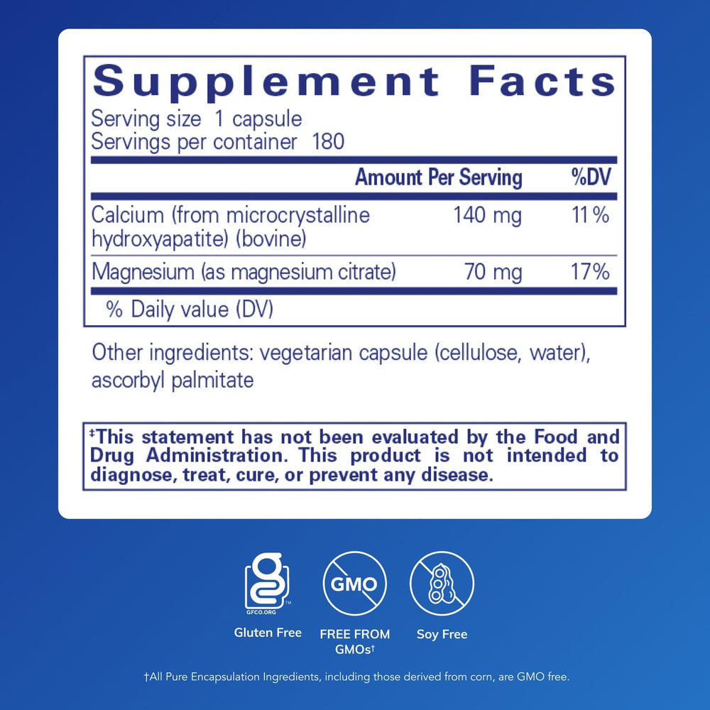 Illustration of calcium and magnesium supporting bone health
