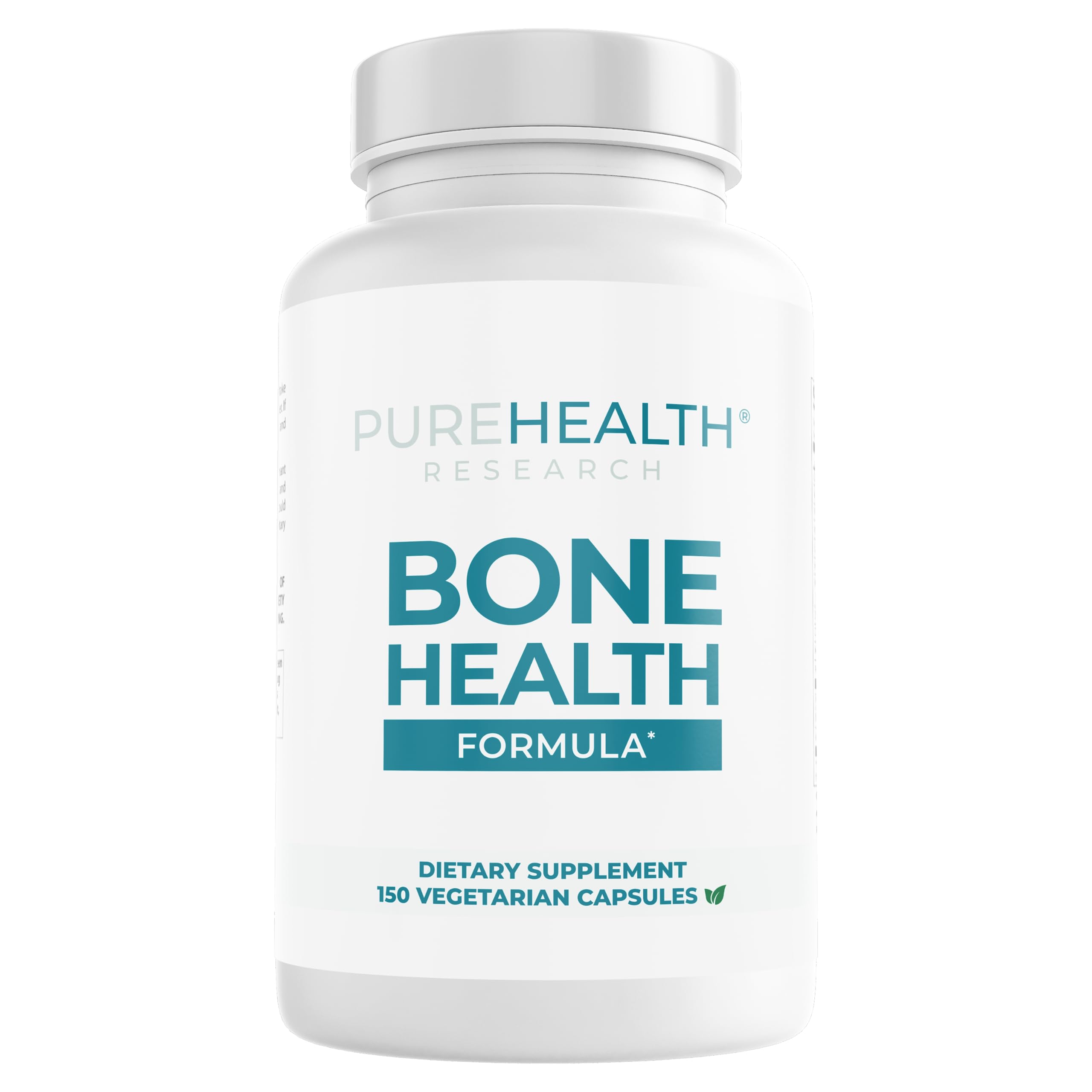 Bottle of PUREHEALTH Bone Health Formula Calcium & Magnesium supplement