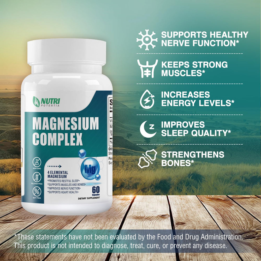 Graphic illustrating bone health support from magnesium