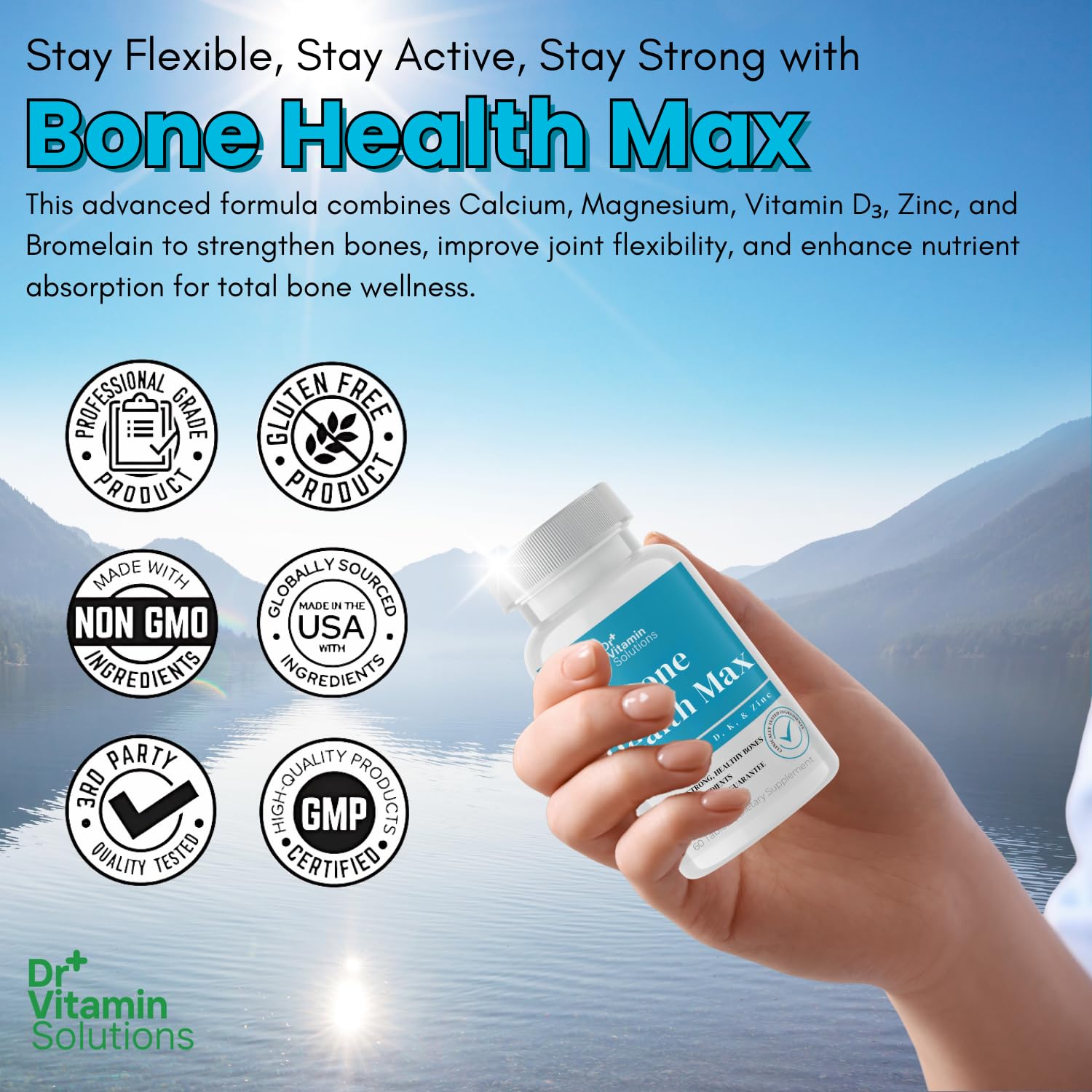 Active lifestyle with Bone Health Max supplement