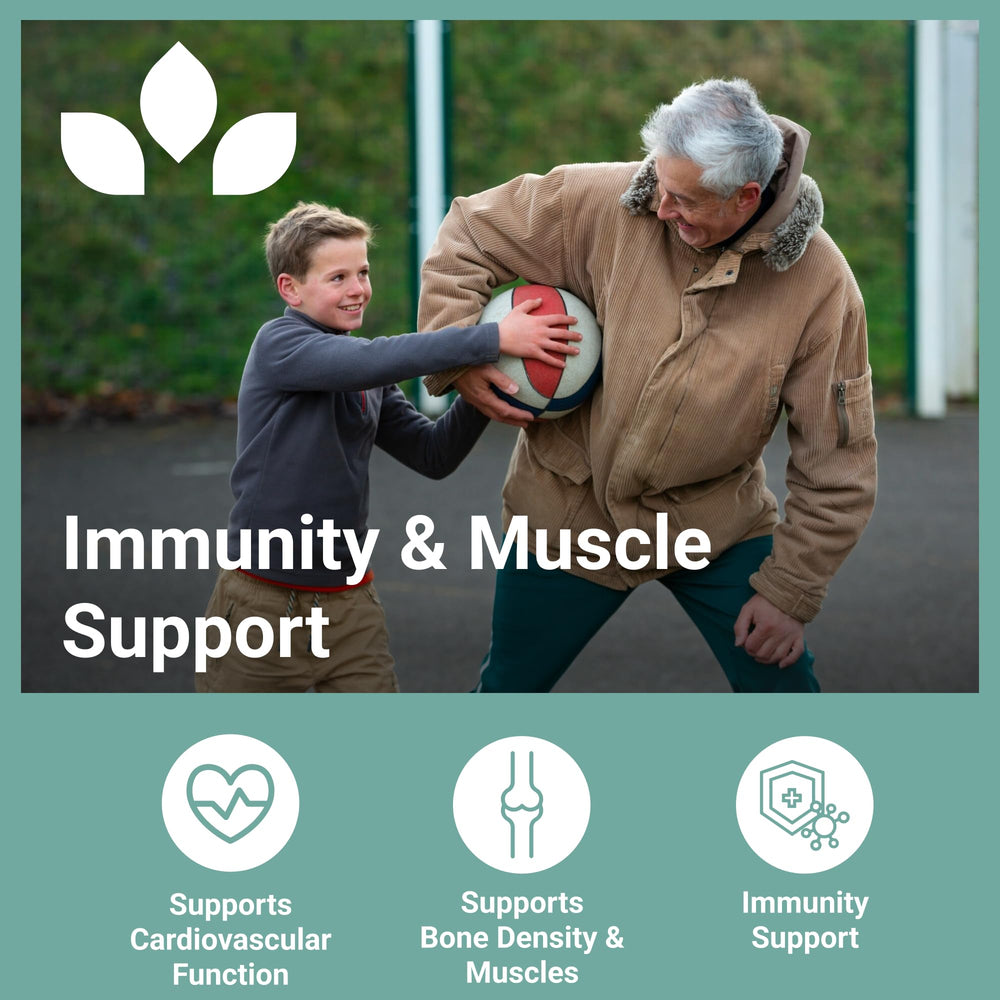 Illustration of bone and heart health benefits from D3 K2