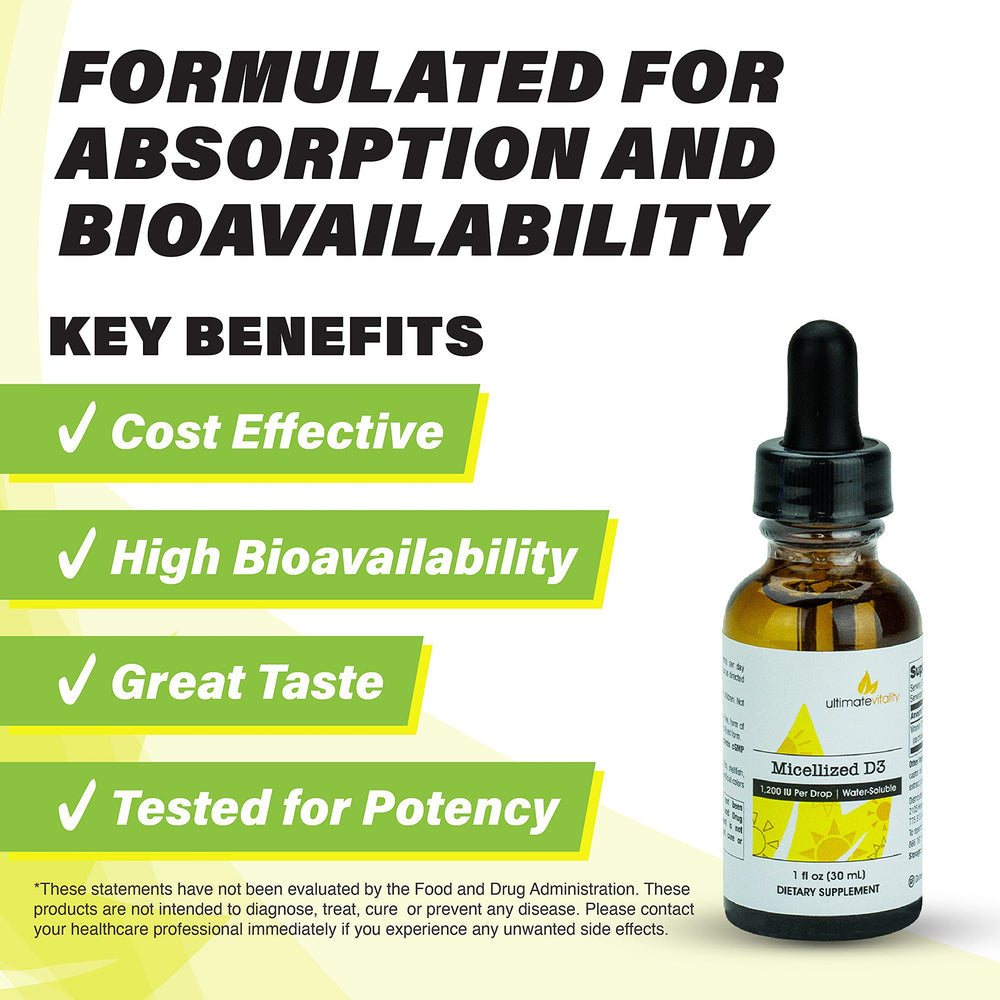 Graphic emphasizing bone health and immune support from Vitamin D3