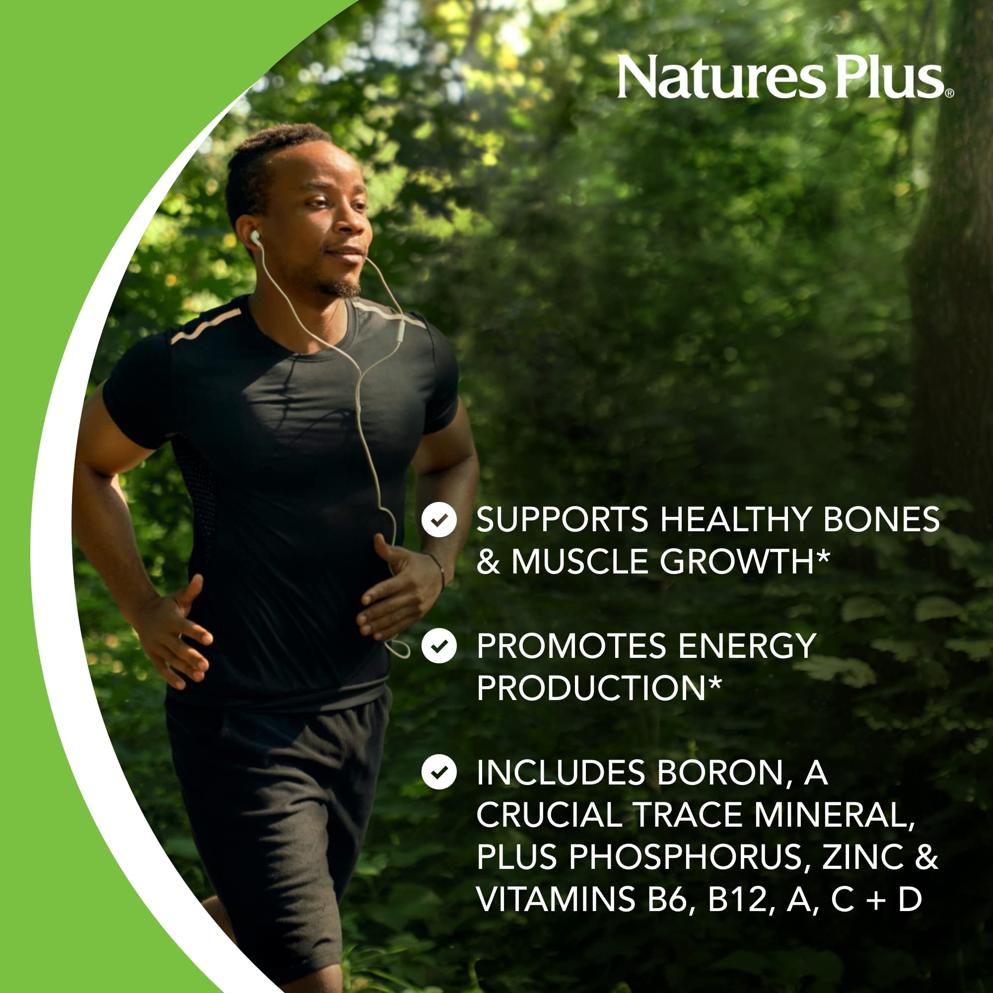 Nutrition facts and ingredient list imagery for Bone Power with Boron