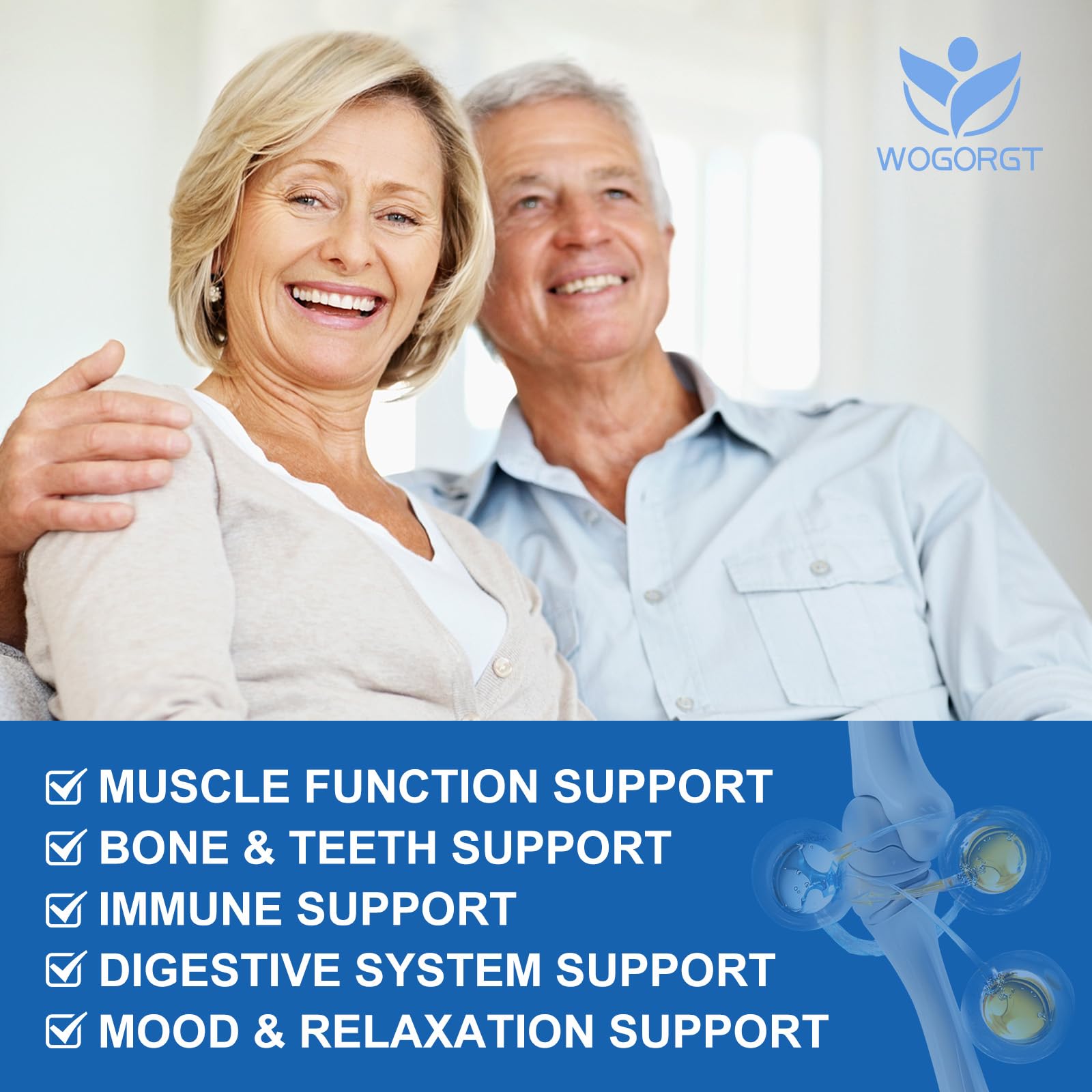 Bone and teeth support illustration highlighting calcium citrate benefits