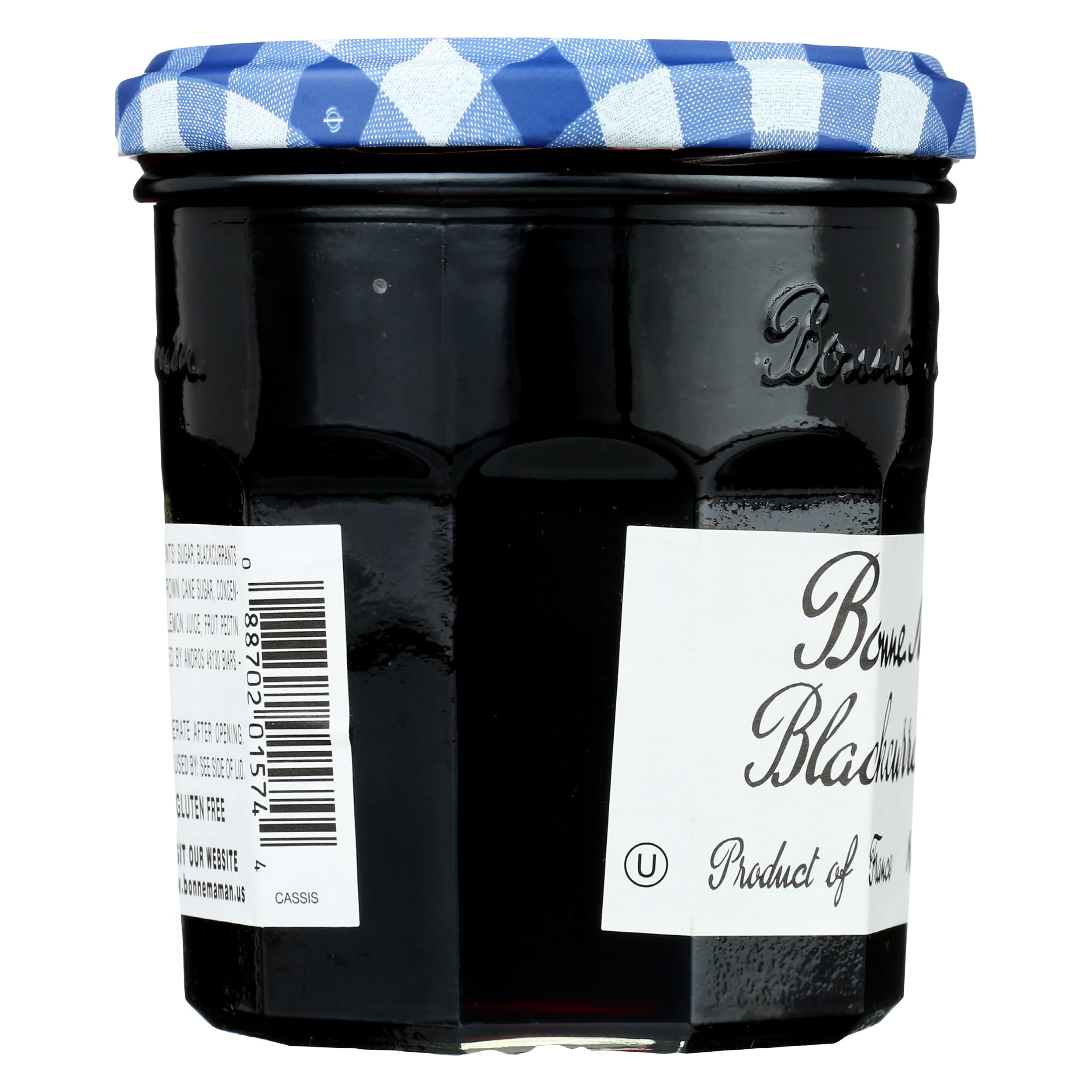Ingredients panel of Bonne Maman Black Currant Jelly