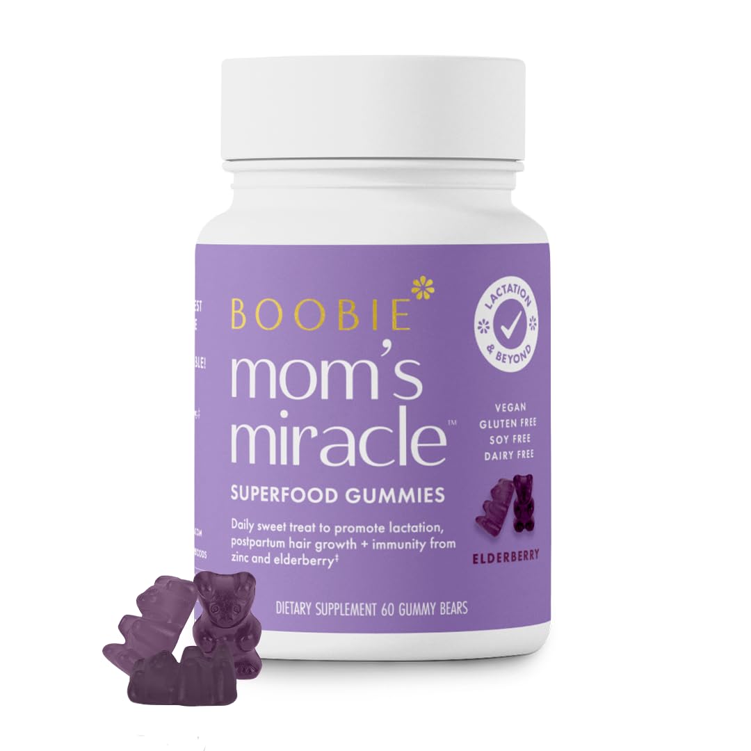 Bottle of Boobie Bears Lactation Support Gummies