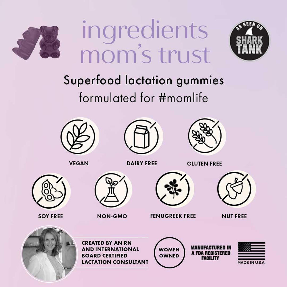 Boobie Bears Lactation Gummies packaging