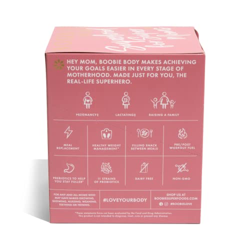 Boobie Body Chocolate Bliss mom-on-the-go scene promotes quick, nourishing break.