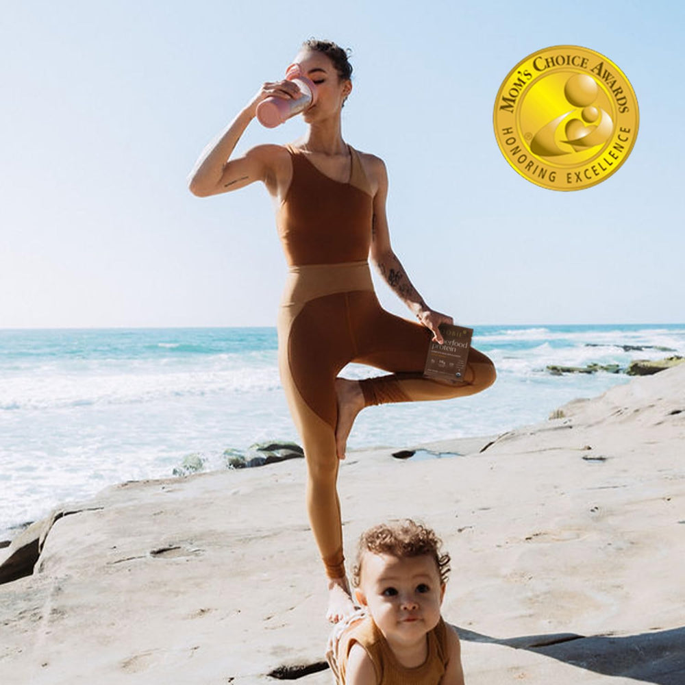 Boobie Body Chocolate Bliss smoothie glass suggests a delicious meal replacement option.