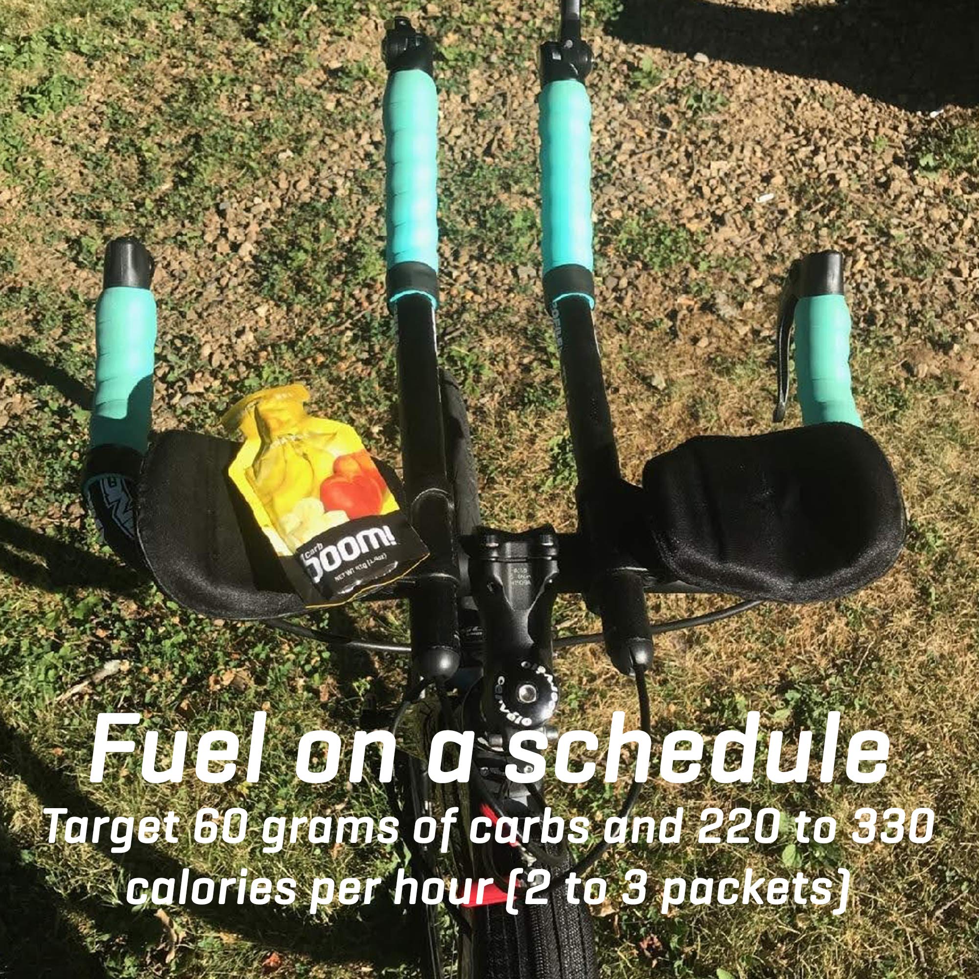 Energy gel pouch with nutrition information