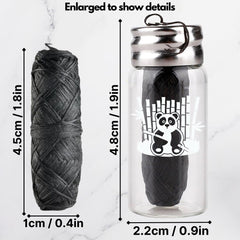 Wax-coated bamboo charcoal woven floss illustration