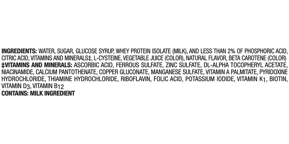 Boost Breeze orange liquid splash suggests a flavorful, protein-rich option for daily fueling.