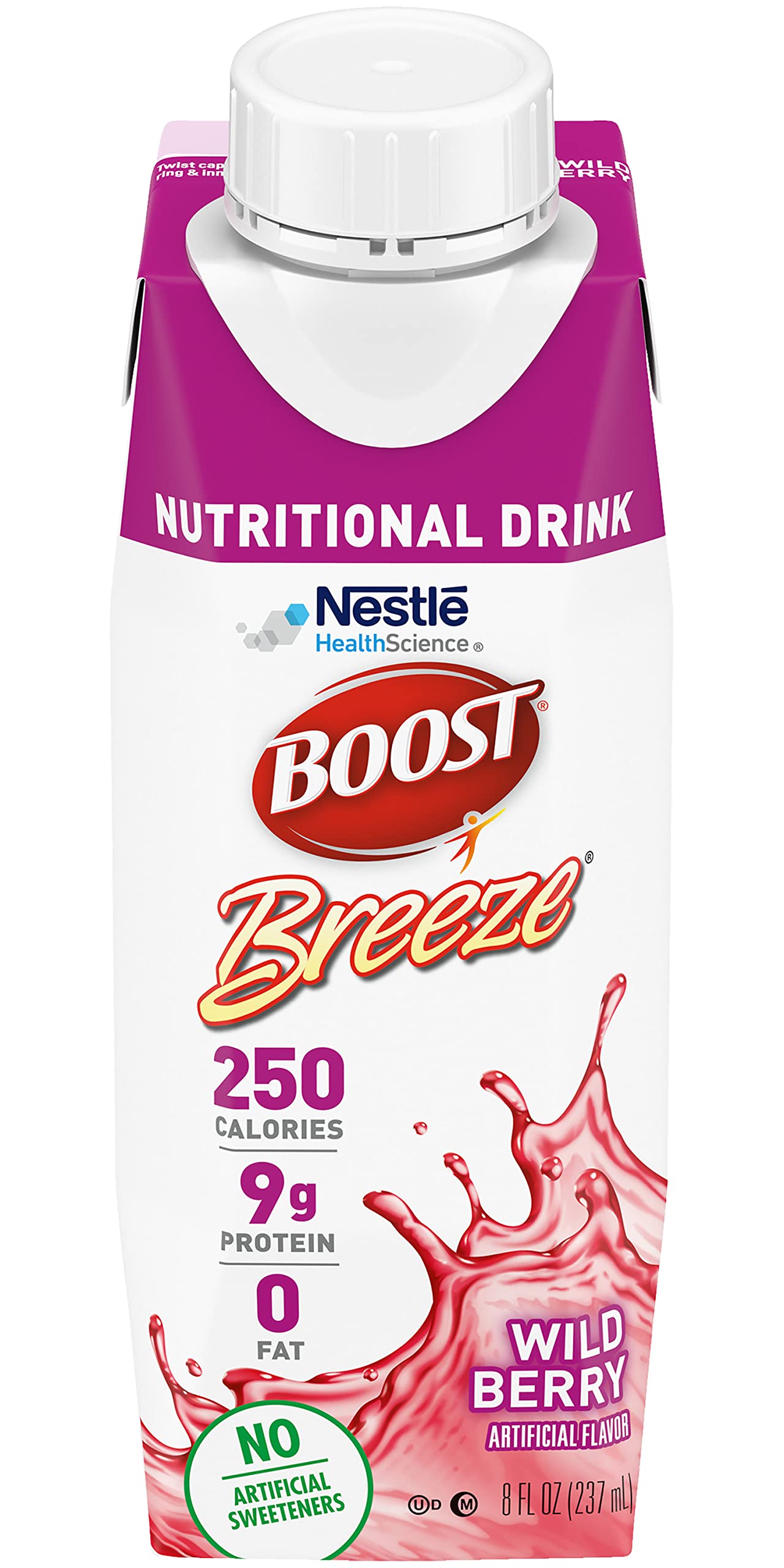 BOOST Breeze Wildberry pour demonstrates easy serving