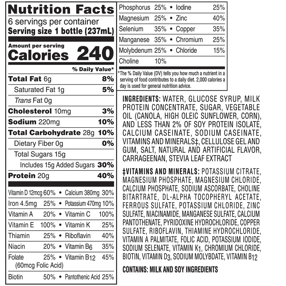 BOOST High Protein Drink Vanilla on the kitchen counter as daily nutrition on hand.