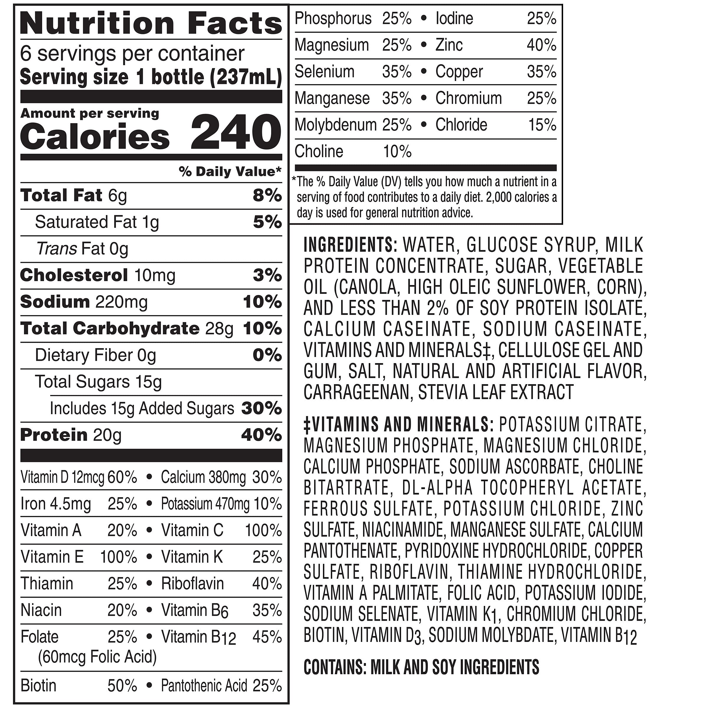 BOOST High Protein Drink Vanilla on the kitchen counter as daily nutrition on hand.