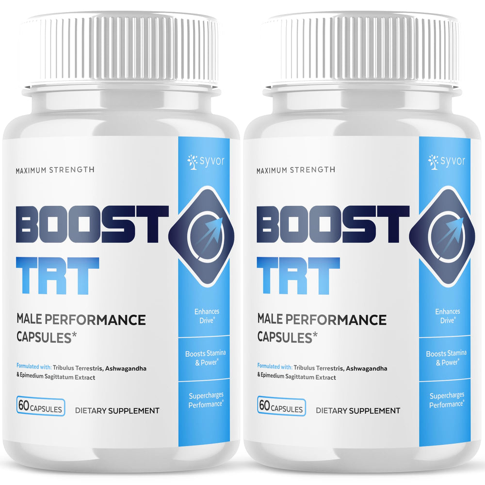 Two-pack Boost TRT Capsules front view