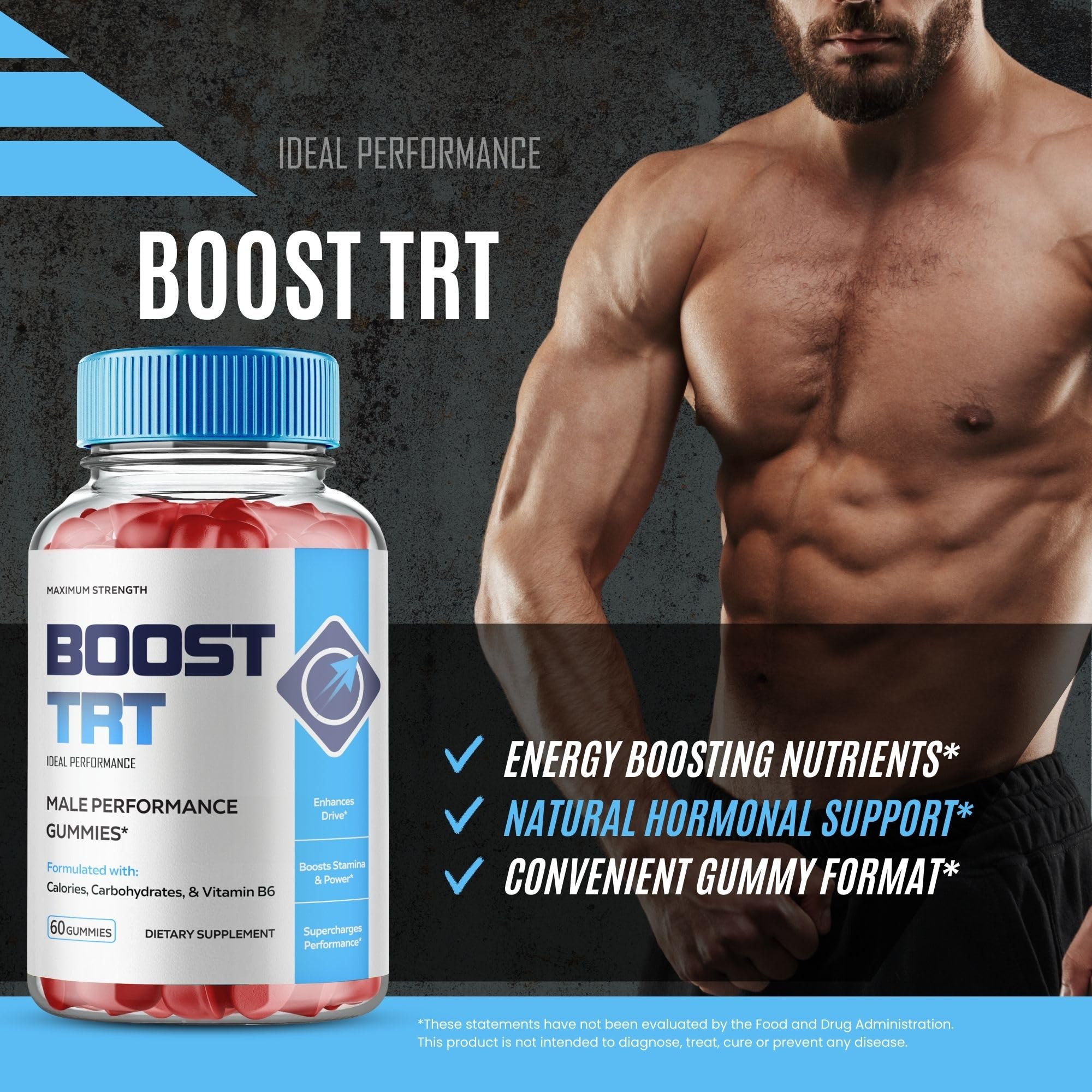 Close-up of Boost TRT gummy texture