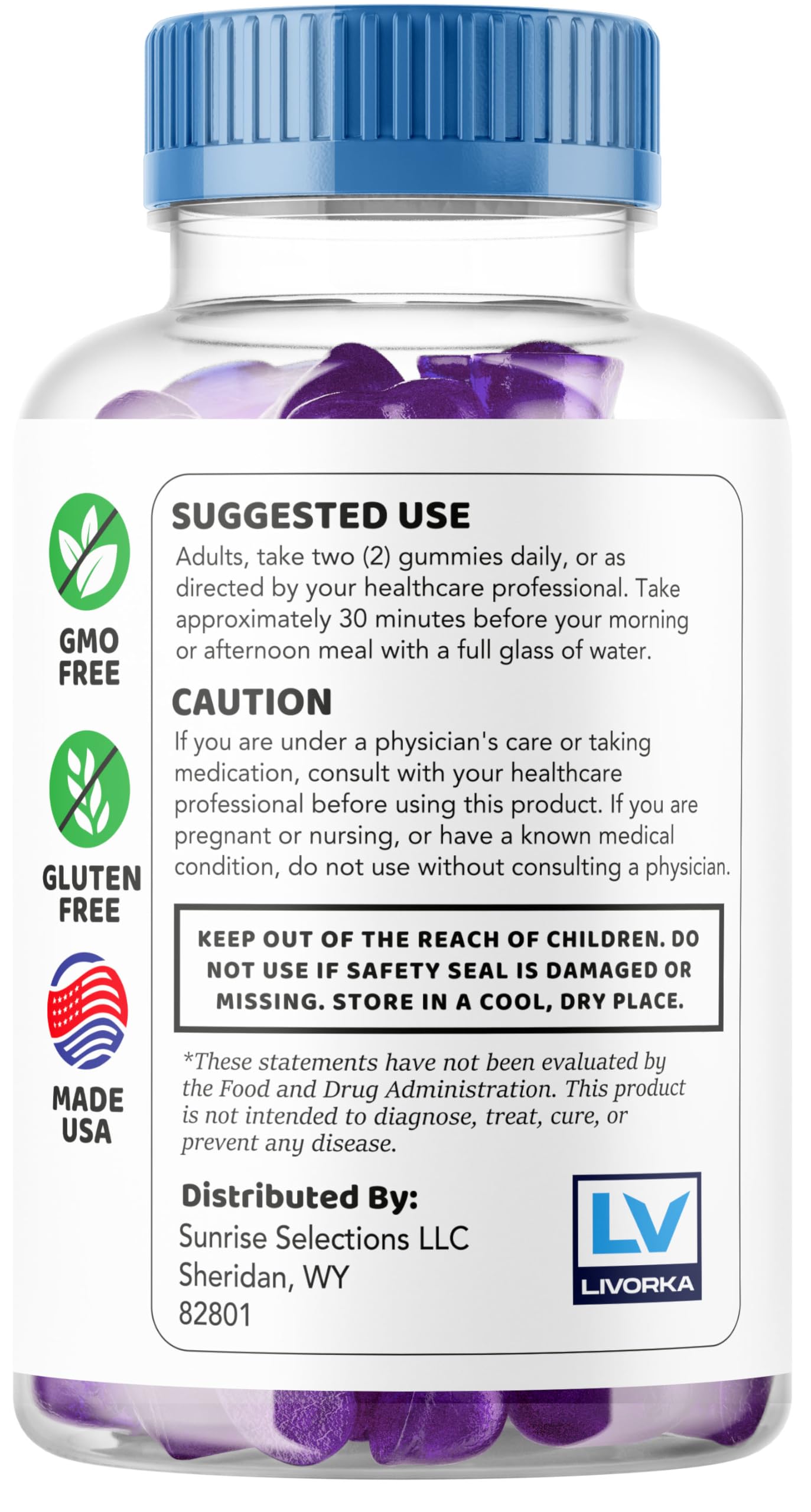 High-strength daily formula 1050 mg