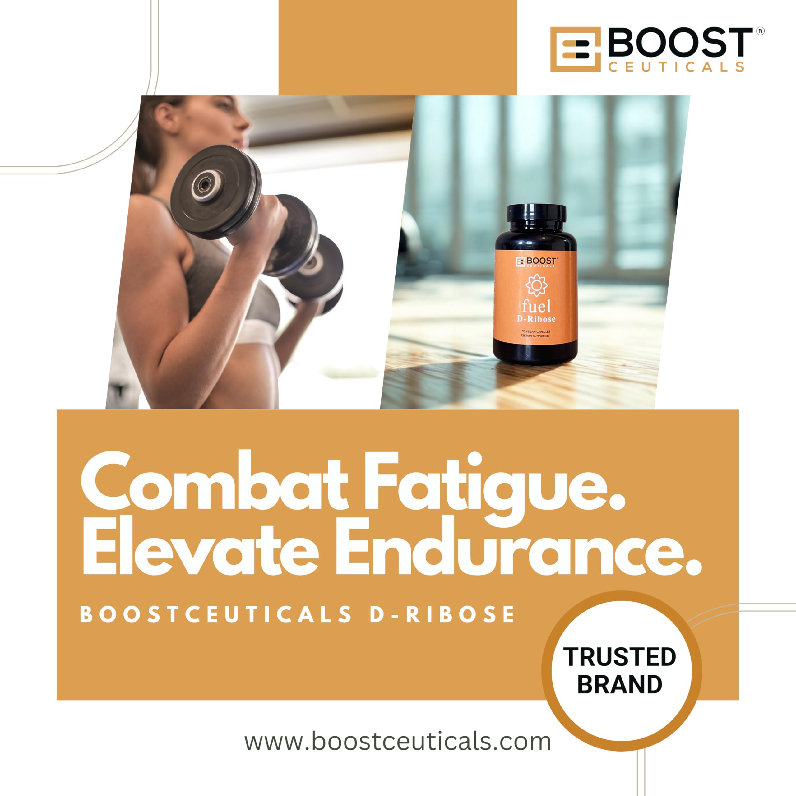 Athlete using BoostCeuticals D-Ribose for post-workout recovery support.