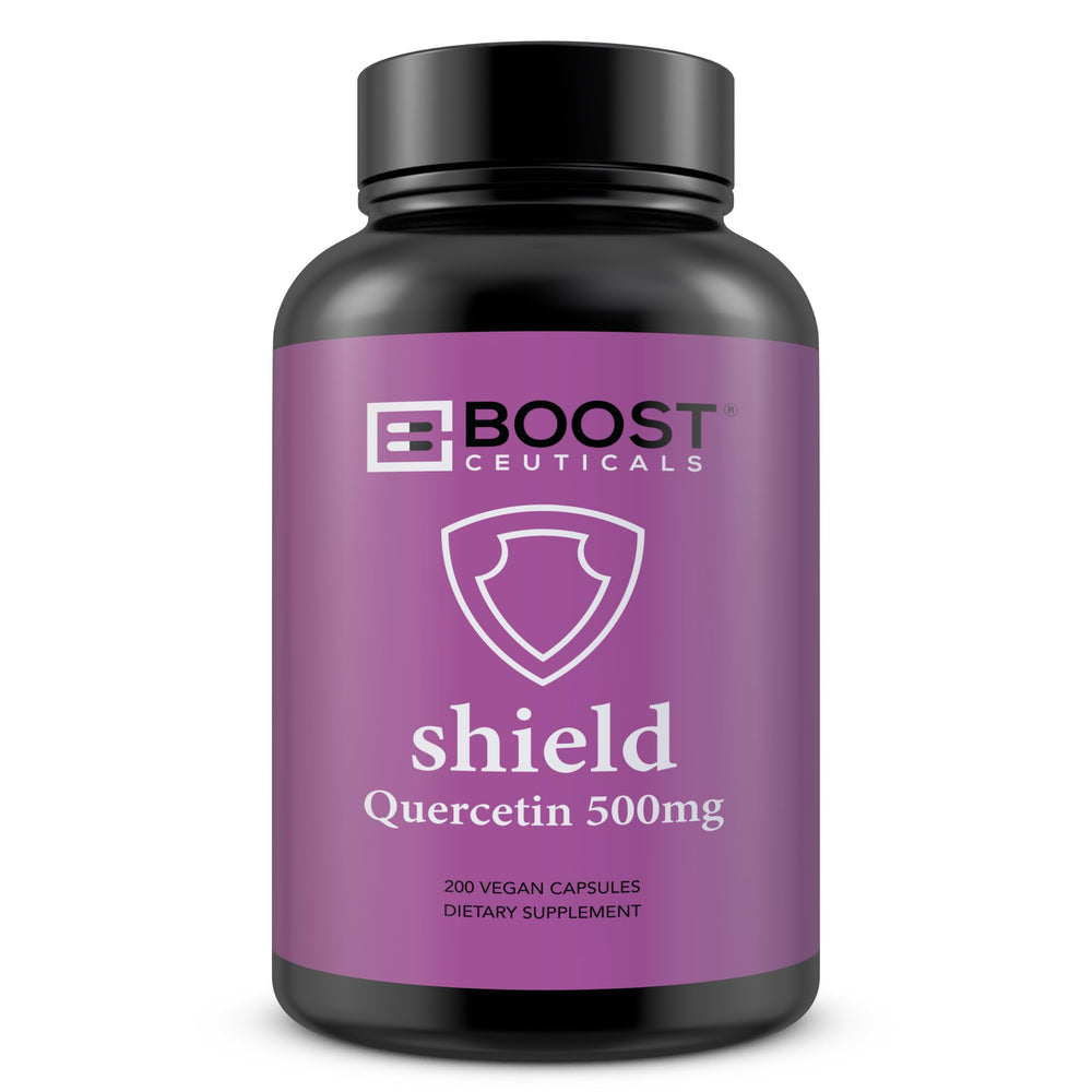 BoostCeuticals Quercetin 200-500mg vegan capsules bottle – front view