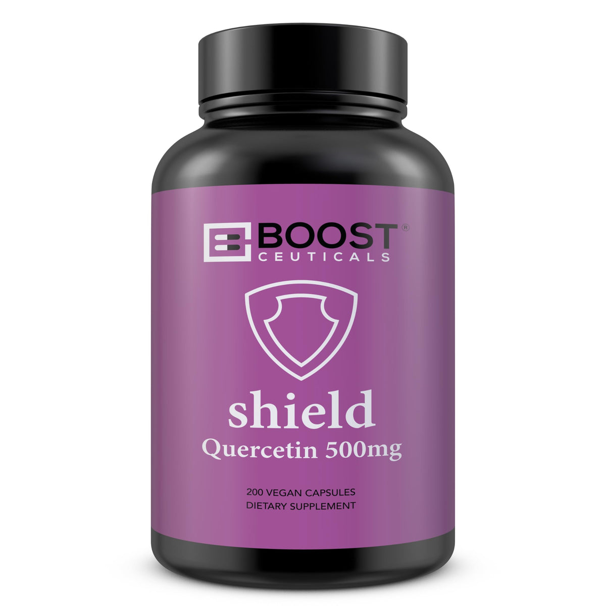 BoostCeuticals Quercetin 200-500mg vegan capsules bottle – front view