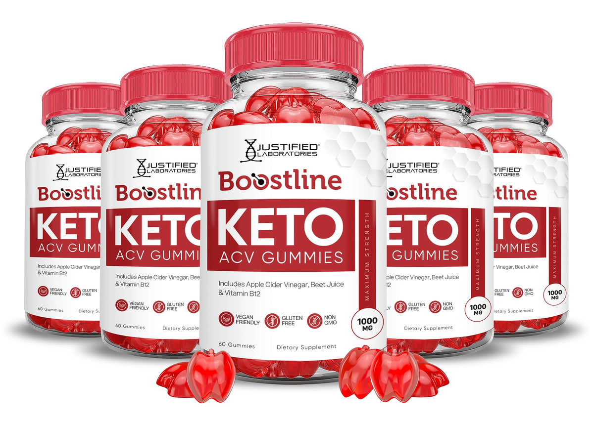 Boostline Keto ACV Gummies bottle displaying 300 gummies