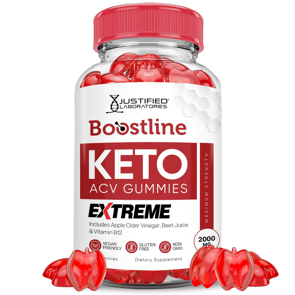 BoostLine Keto ACV Gummies bottle with 60 gummies