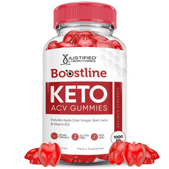 Justified Laboratories Boostline Keto ACV Gummies bottle on white background