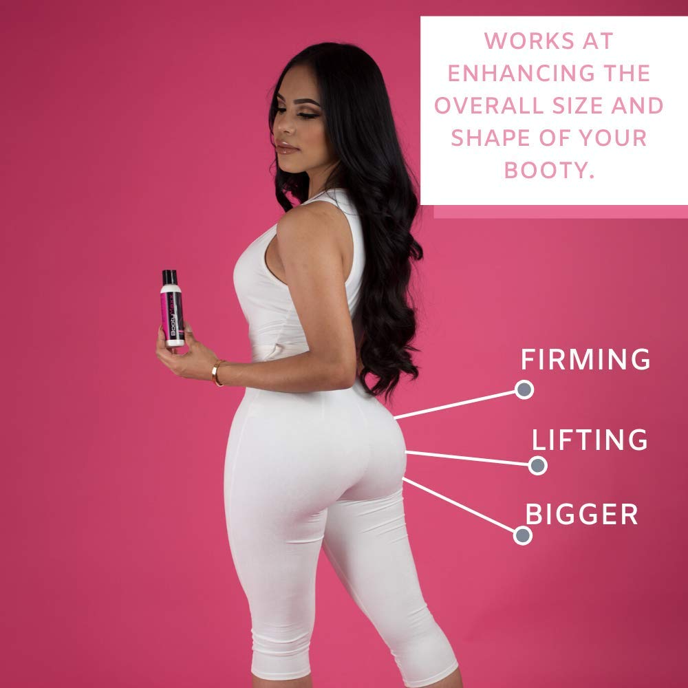 Applying Booty Maxx Cream to the buttocks area
