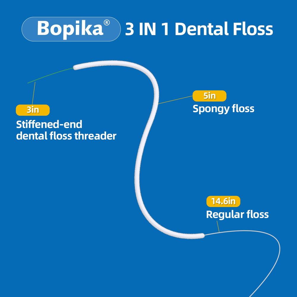 Sponge floss designed for braces and wide gaps