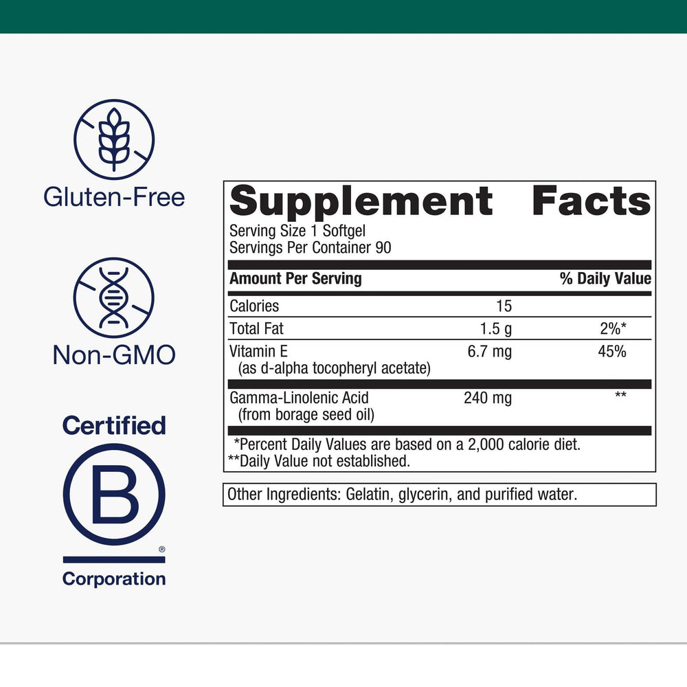 Close-up of premium borage seed oil ingredient