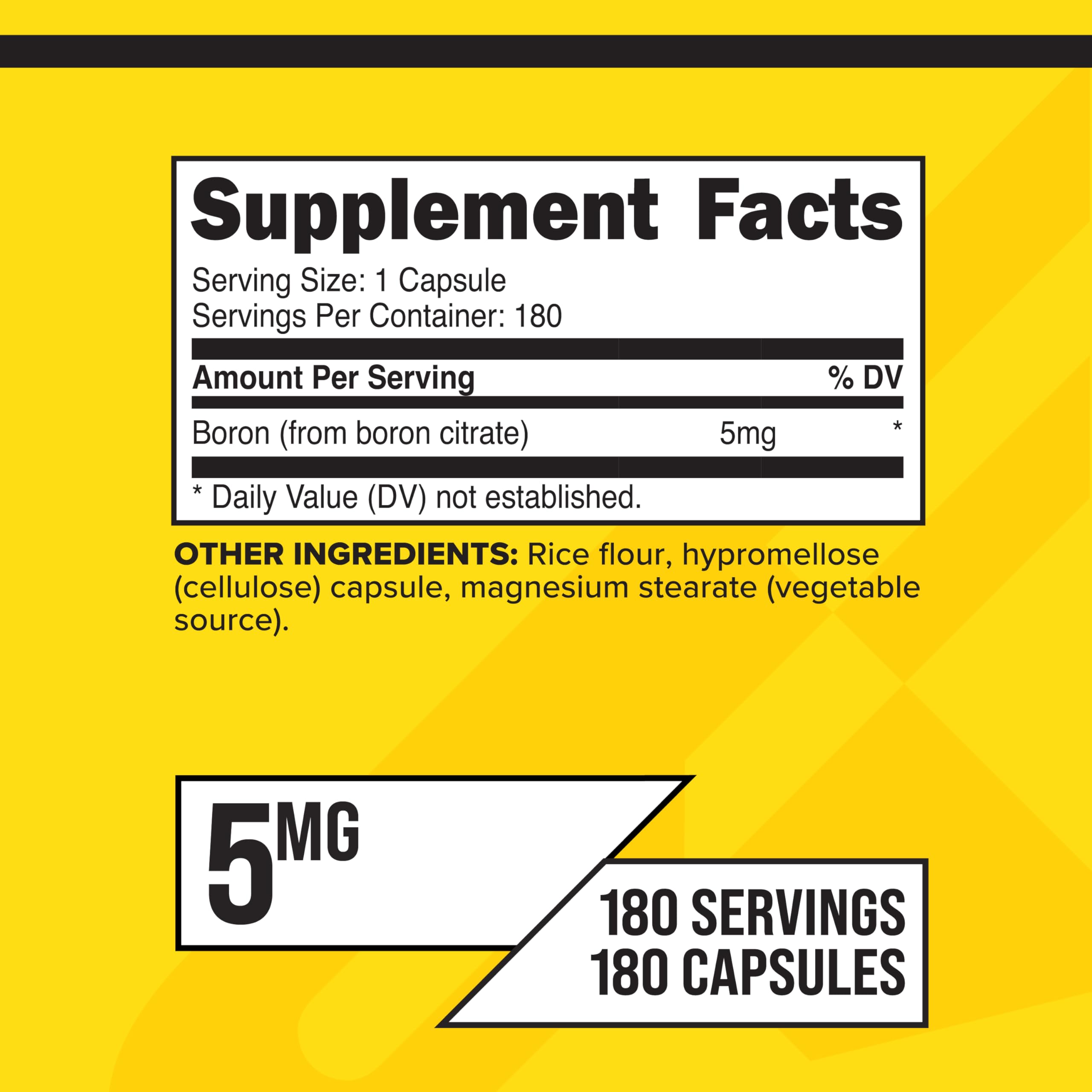 Boron citrate as the active ingredient