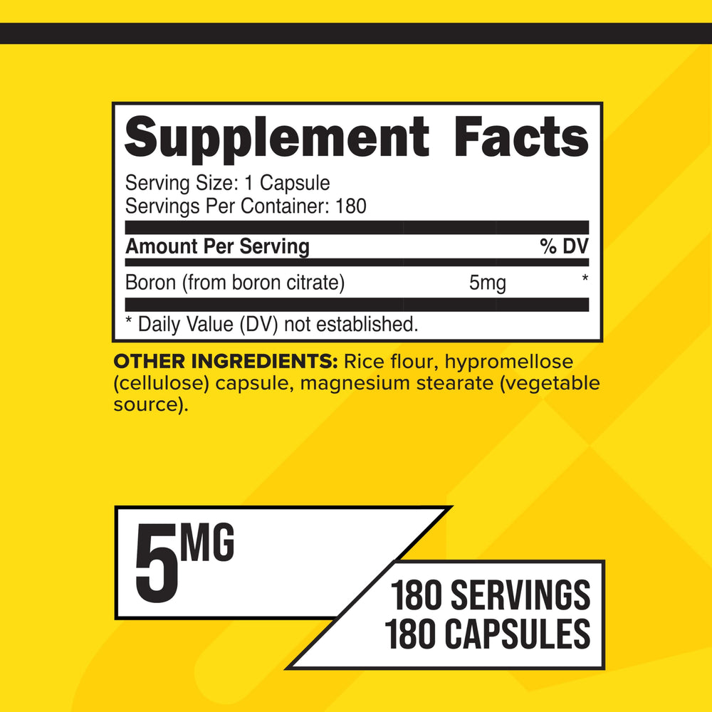 Boron citrate as the active ingredient