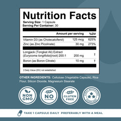 Close-up of Boron Citrate 10mg capsule