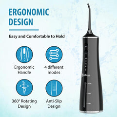 Portable cordless water flossing device for travel