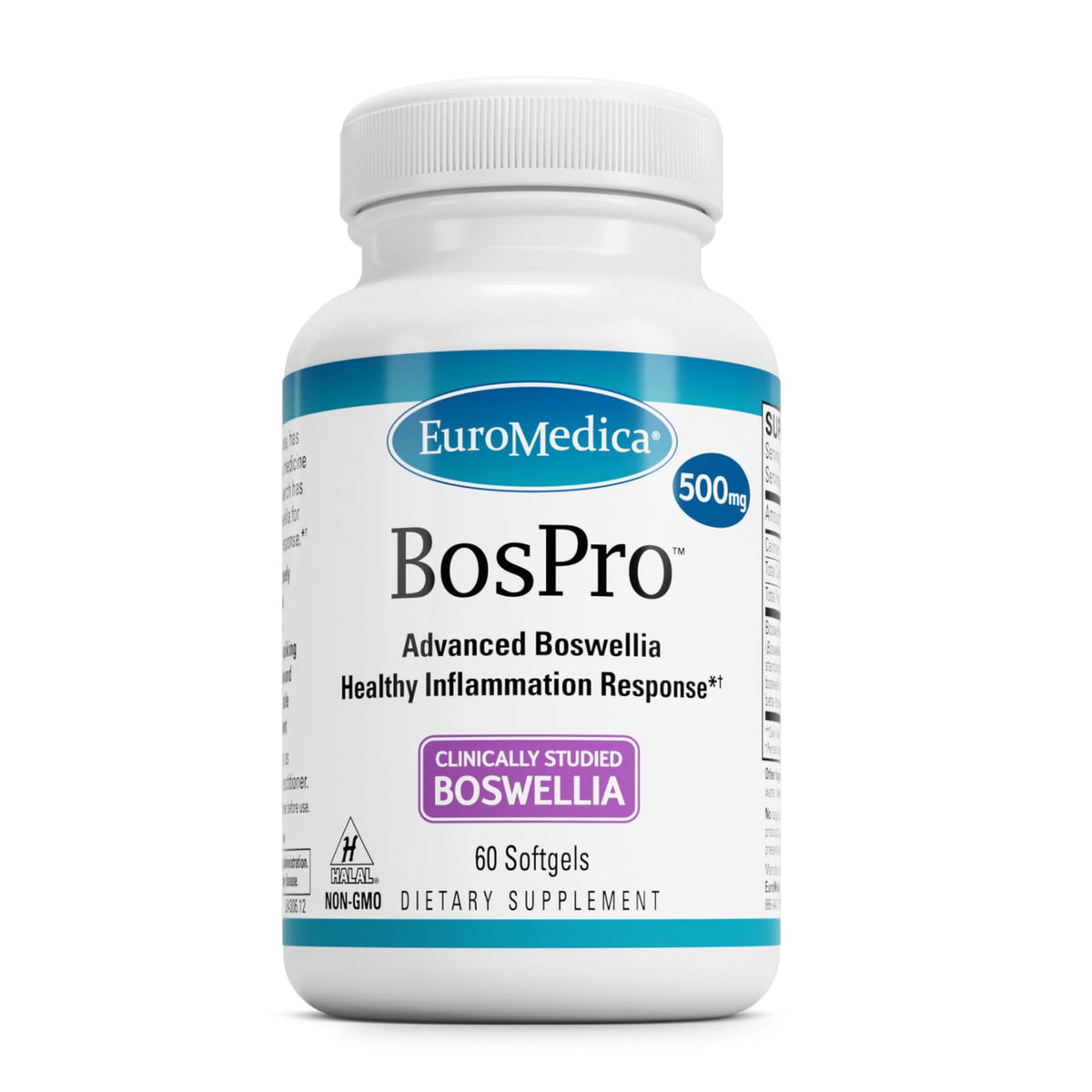 EuroMedica BosPro bottle with Boswellia Serrata extract - 60 softgels