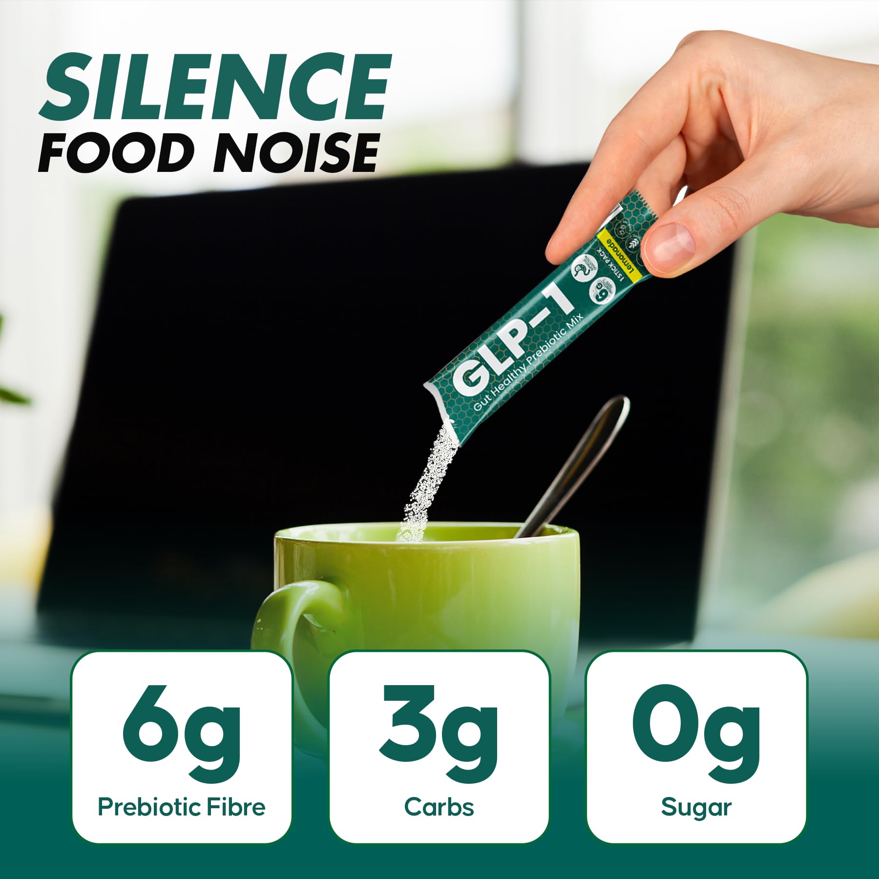 Bossko GLP-1 lemonade packets laid out for quick, on-the-go hydration.