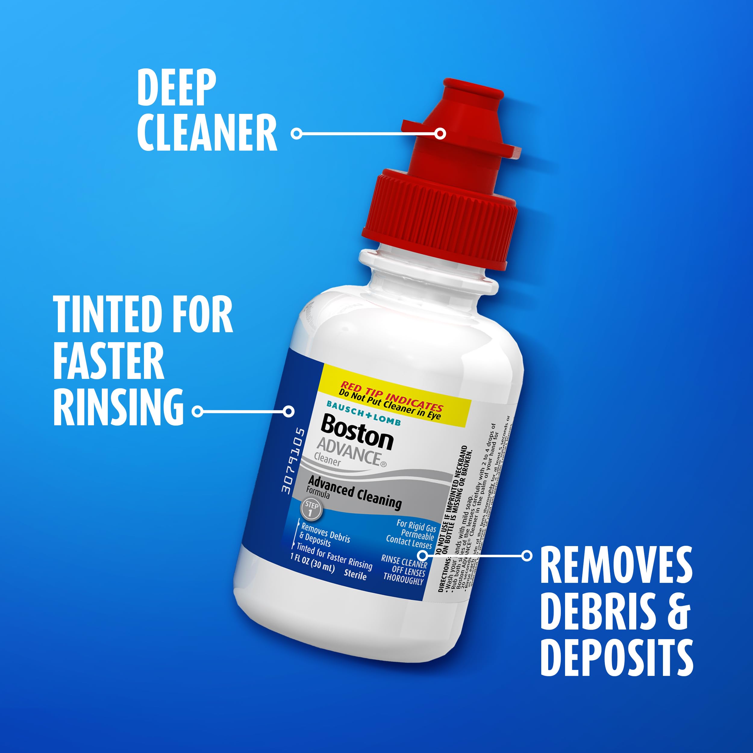 Droplets applied to hands for lens cleaning