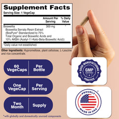 Close-up of Boswellia AKBAMAX 300mg capsules